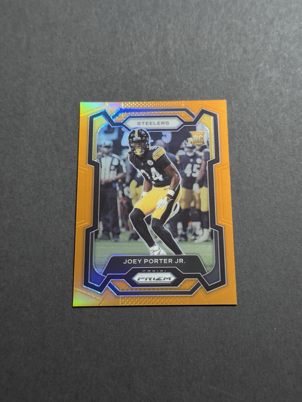 2023 Panini Prizm Rookies Orange Prizm 198/249 Joey Porter Jr #386 Rookie RC