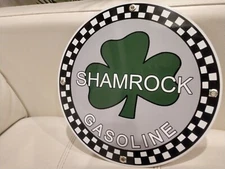 Shamrock Gasoline Gas Oil Sign