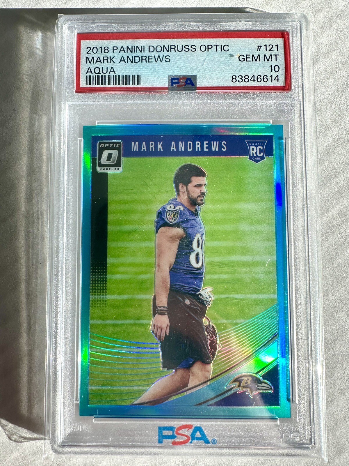 Mark Andrews Panini Donruss Optic #121 Aqua