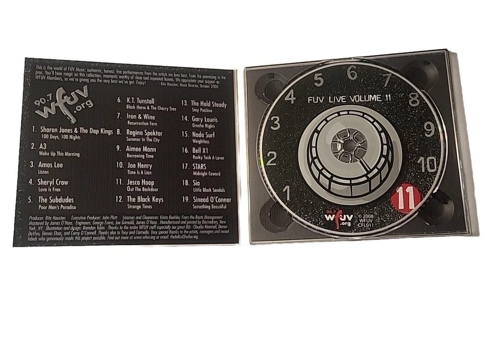 FUV LIVE VOLUME 11 CD Шерил Кроу KT Tunstall Шинейд О' Коннор Live In-Studio - Изображение 3 из 4