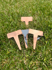 Copper Garden Stakes for Stamping 10/Pack 16oz 24 Gauge Raw Copper