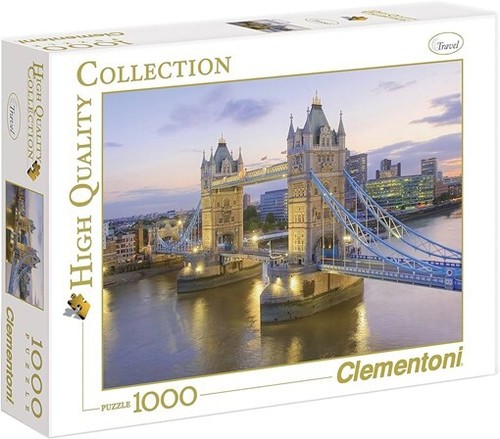 Clementoni Puzzle „Tower Bridge At Night“ – 1000 Teile Für Erwachsene, 70 X 50 Cm – Made In Italy