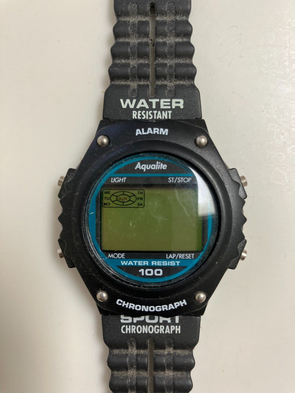 NON-RUNNING AQUALITE 100 SPORT CHRONOGRAPH WRISTWATCH