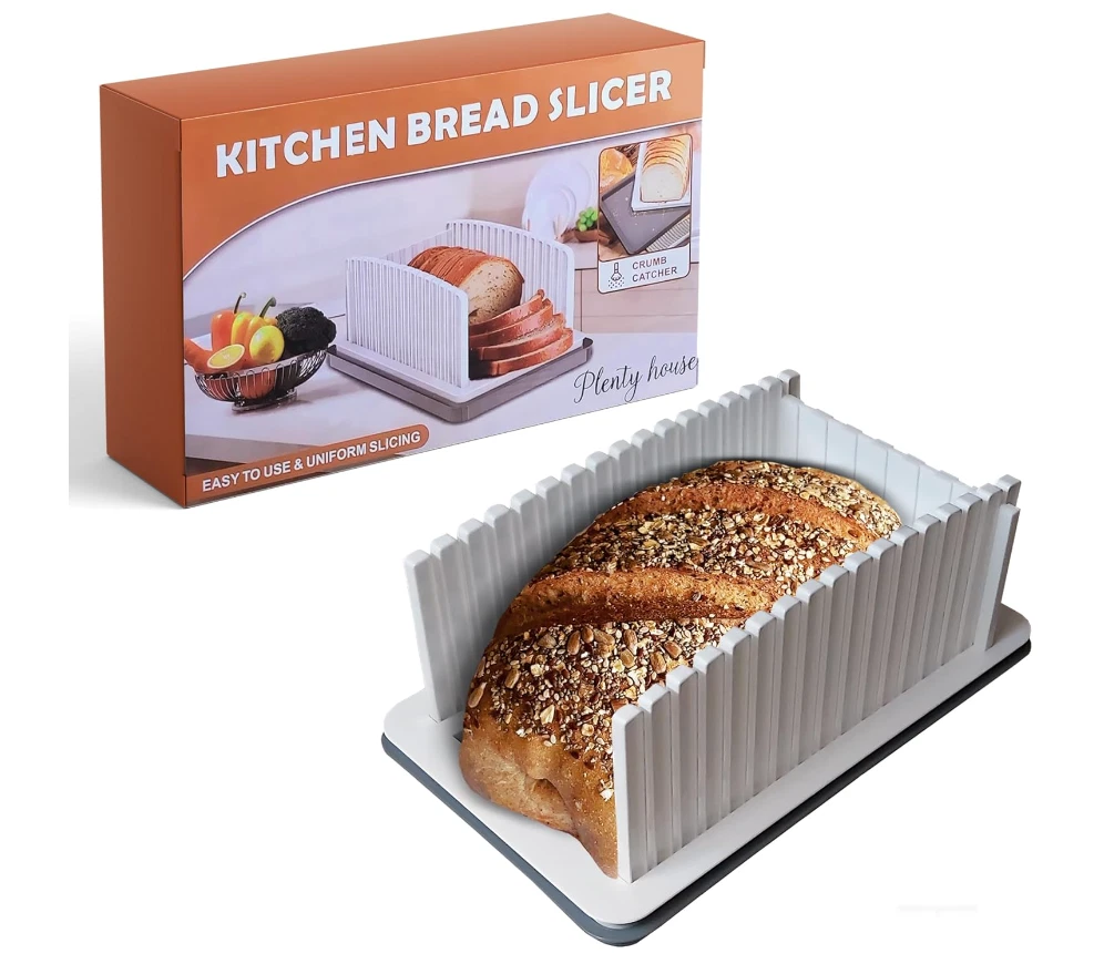 Bread Slicer for Homemade Bread, Bread Slicing Guide Adjustable - Sourdough