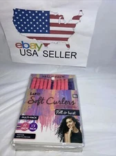 Hair Rollers Perm Rods Flexi Curlers Soft Foam Curls Tool Salon Styling 18pack