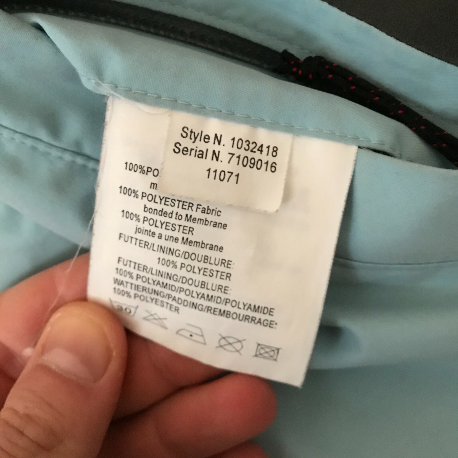 Mammut Drytech Mens Blue Ski Snowboard Winter Jacket Gem