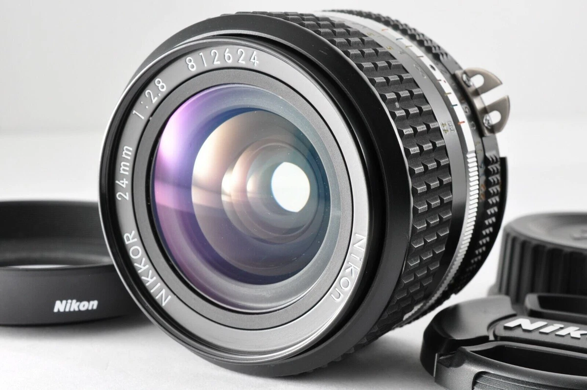NIKON AIS Nikkor 24mm F/2.8 1:2.8 Wide Angle MF Lens from JAPAN NEAR MINT #CL11