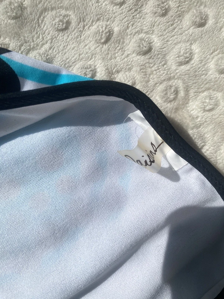 Raisins Bikini Bottom Women's Multi-Color Side Tie Hipster Low Rise Sz Small NWT - Image 4 of 4