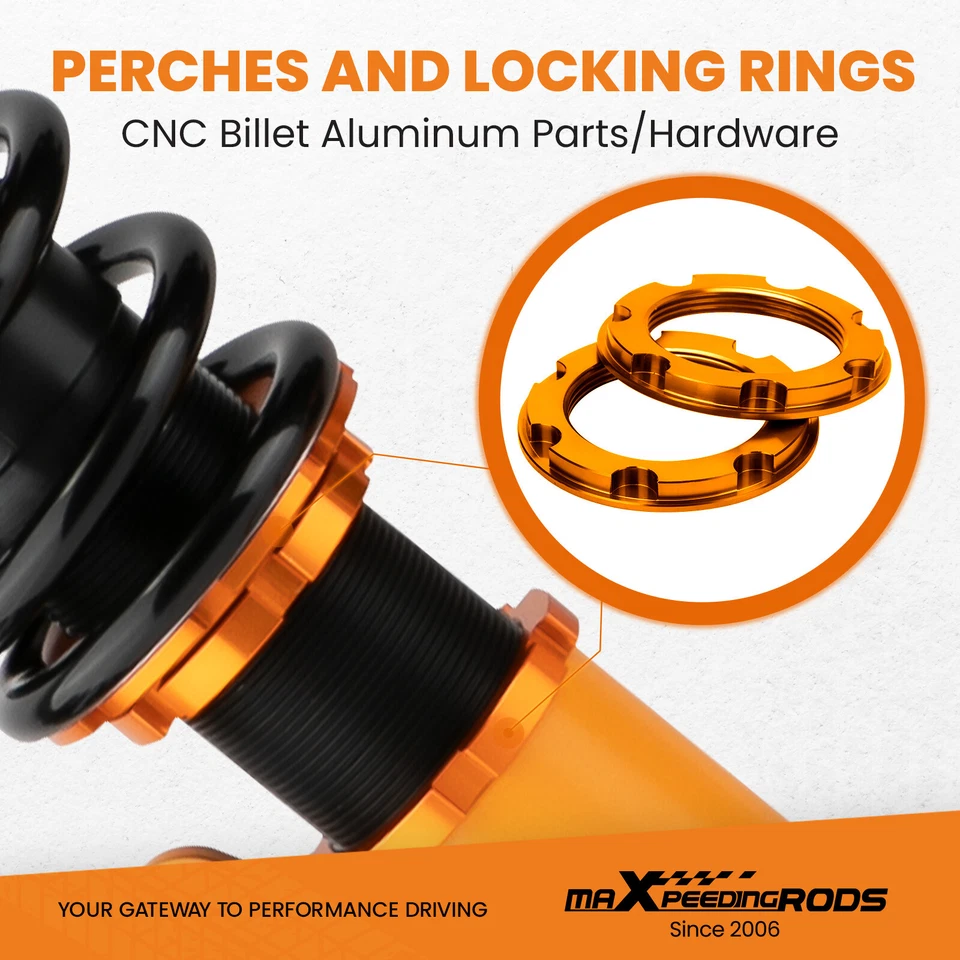 Kit Coilover MaXpeedingrods con ajuste de 24 vías Amortiguación para Toyota Corolla 1988-2002 Foto 3 de 4