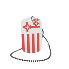 Dog Tag Flag Bunting Soest Dog Tag Aluminium 30 x 50mm