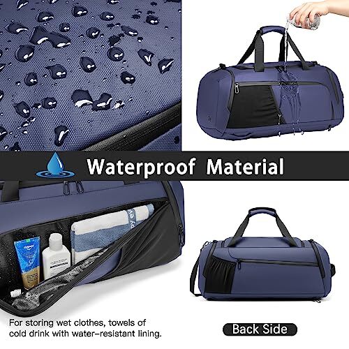 Gym Duffle Bag Waterproof Sports Duffel Bags Travel Weekender Bag for