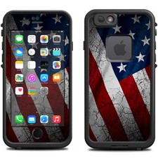 Skin Decal for Lifeproof iPhone 6 Fre Case / American Flag distressed