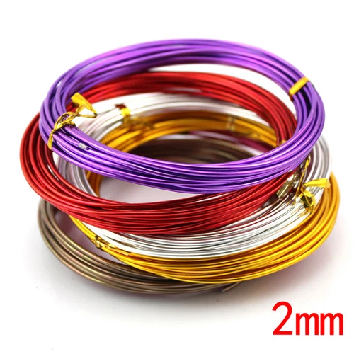 1mm 2mm 3mm Colorful Aluminum Wire Bending Wire Jewelry Wire Craft Wire 5 Meters - Bild 3 von 25