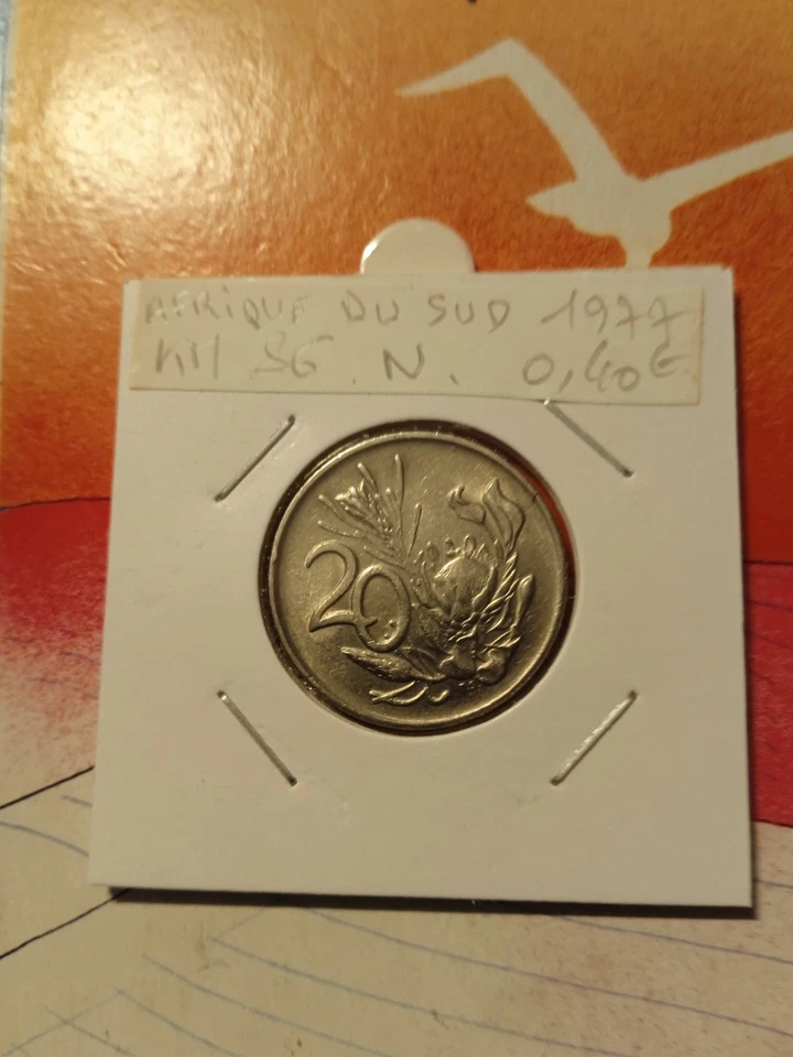 Pièce de 20 cents Afrique du Sud 1977 - Photo 1/2