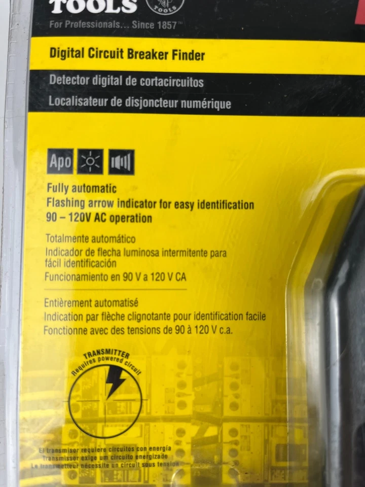 KLEIN TOOLS ET300 / ET300 Digital Circuit Breaker Finder New In Package - Image 4 of 4