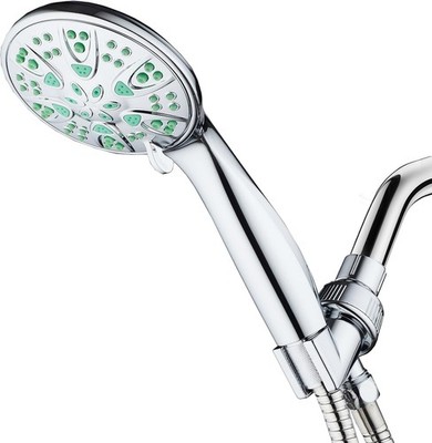 Antimicrobial   Anti-Clog High-Pressure 6-Setting Hand Shower with Microban