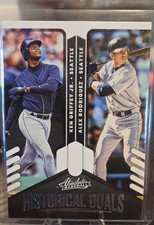 2022 Panini Absolute - Historical Duals Ken Griffey Jr, Alex Rodriguez #HD-KA