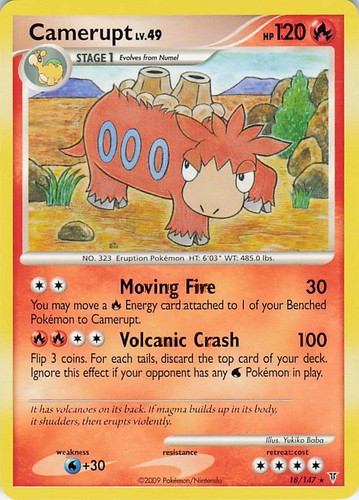 Camerupt 18/147 Rare Supreme Victors Pokemon Lightly Played