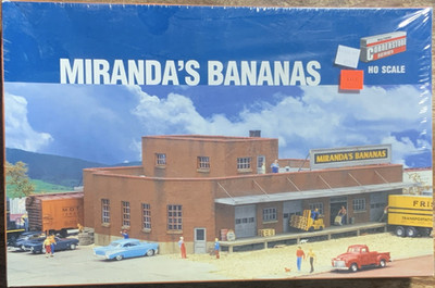Walthers Cornerstone Miranda's Bananas HO Scale Industrial Building Plastic NIB 