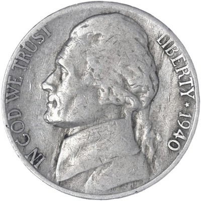 1940 S Jefferson Nickel Very Fine VF | eBay
