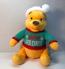 Disney Happy Holidays Winnie The Pooh Plush sweater and hat
