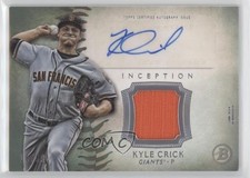 2015 Bowman Inception Auto Relics Green /99 Kyle Crick #IAR-KC Auto 0b0