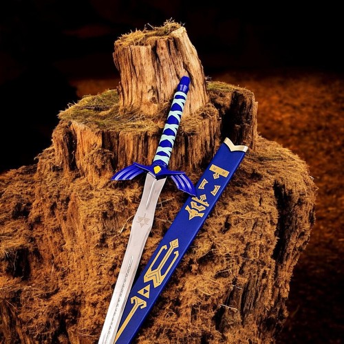 Handmade Legend of Zelda Master Sword Replica with Scabbard Cosplay prop Fantasy - Picture 1 of 8