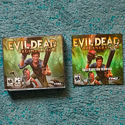THQ Evil Dead: Regeneration PC 2005 Horror Hack & Slash Manual Inc 4 Discs Clean