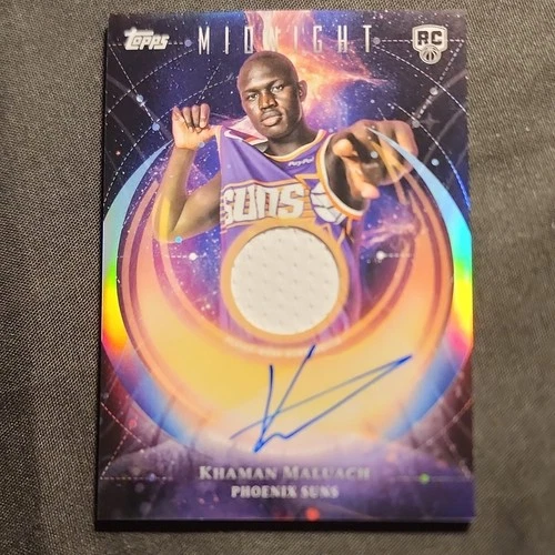 Topps Midnight Rookie Jersey Autographs Khaman Maluach Suns Auto #RJA-KM