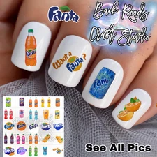 Fanta Drink Waterslide Nail Decals Set Of 50 Instructions & Bonus