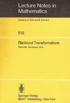 ROBERT M. MIURA - BÃ¤cklund Transformations, the Inverse Scattering Method, Soli