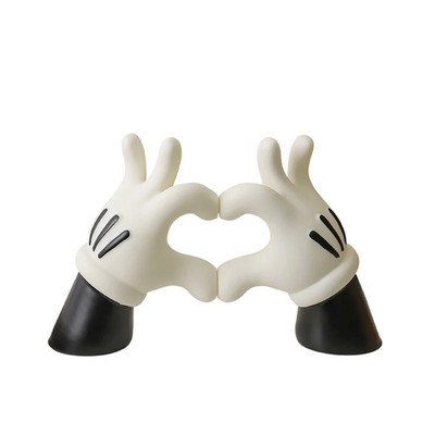 Miniso Disney Mickey Love Hands Desktop Ornament Cute Cartoon Home Gift