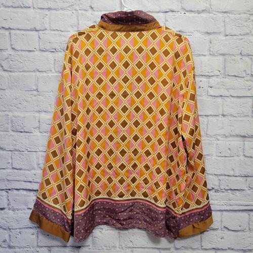 Artsy geometrische Boho Bluse Größe 2X TV berühmt Sheryl Lee Ralph Abbott Elementary - Bild 6 von 8