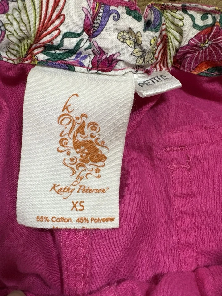 Pantalones Médicos Koi Cargo para Mujer XSmall Petite Rosa Cintura Elástica Cordón Tobillos Foto 2 de 4