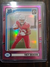 2024 Panini Donruss - Rated Rookie Trey Benson #326 Optic Pink Prizm (RC)