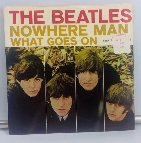 Beatles 45 Picture Sleeve “Nowhere Man" b/w "What Goes On" Capitol 5587