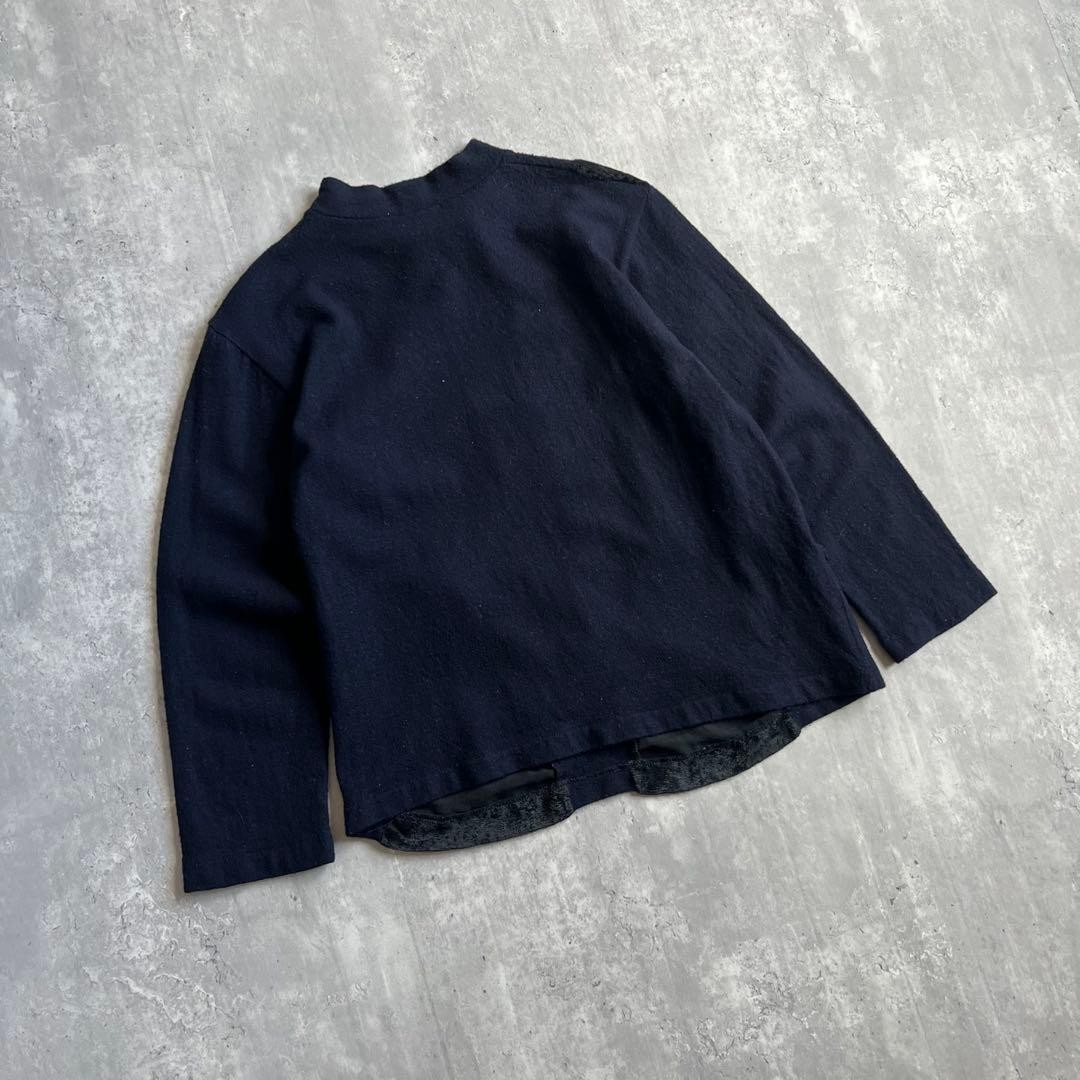 COMME des GARCONS Patchwork Sweater Navy/Black Wo… - image 10