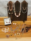 23pc Vintage Costume Jewelry, signed Liz Claiborne, Sarah Coventry and more