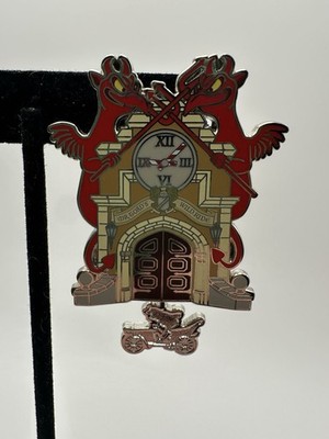 Disney Pin DLR Mr. Toad s Wild Ride Clock Cuckoo for Disney Pin Dangle Le3000