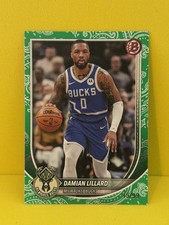DAMIAN LILLARD 2025-26 BOWMAN ROOKIE GREEN PATTERN BORDER 15/99