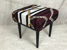 Poggiapiedi ottomano imbottito fatto a mano Kilim pianoforte ingresso camera da letto panca