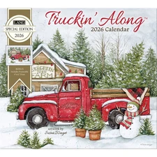 Lang Companies,  Truckin Along Special Edition 2026 Wall Calendar, 12.5'' X 14''