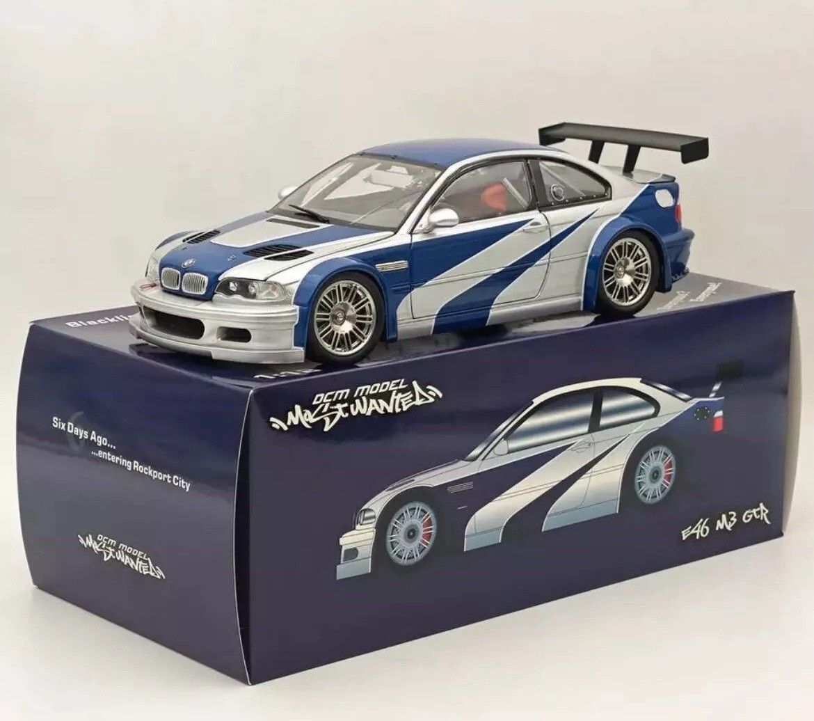 BMW M3 GTR E46 1/18 ミニカー 1:18 DCN BMW M3 GTR E46 Need For Speed Metal Diecast Model