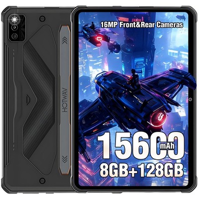 HOTWAV R6 Pro Outdoor Tablet 15600mAh 8GB+128GB+1TB Erweiterbar IP68 Wasserdicht