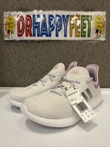 Scarpe da corsa Adidas Cloudfoam Pure SPW da bambina taglia 6 anni grigio rosa IG2429 nuove