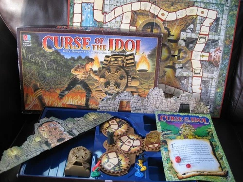 MB Games Curse of the Idol Board Game 1990 Vintage- FULLY Complete Set