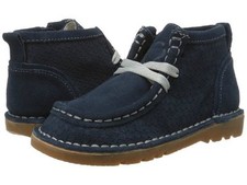 NIB LIVIE  LUCA Shoes Booties Boots Bailey Navy Suede Leather 6 7