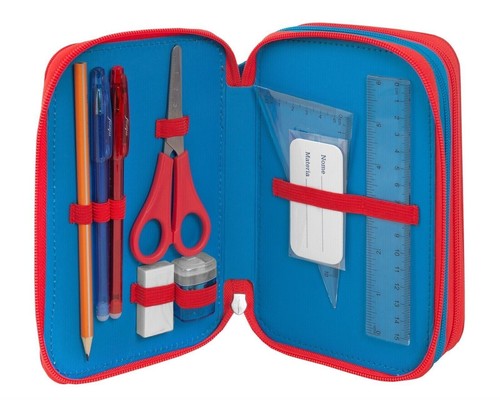 Super Mario Trolley Zaino Organizzato Sganciabile + astuccio 3 zip portacolori - Foto 6 di 8