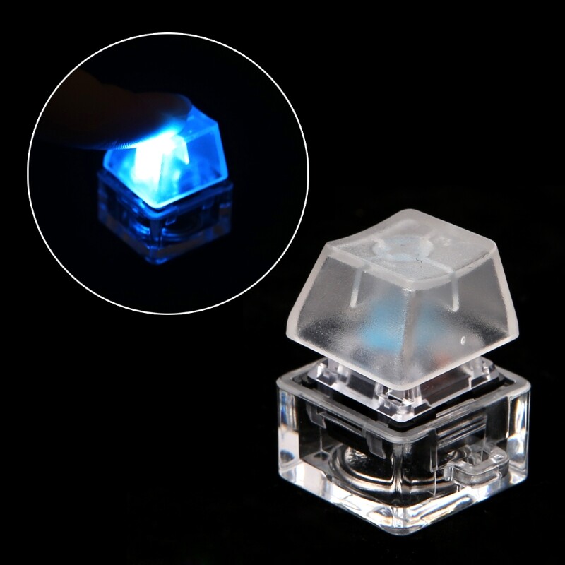 Cherry MX RGB Mechanical Keyboard Switch Tester Keychain with Clear Base  