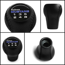Ford Mustang Saleen Vintage 1979-2004 Mt 5 Speed Gear Shift Knob Genuine Leather Ford Mustang Saleen Vintage 1979-2004 Mt 5 Speed Gear Shift Knob Genuine Leather